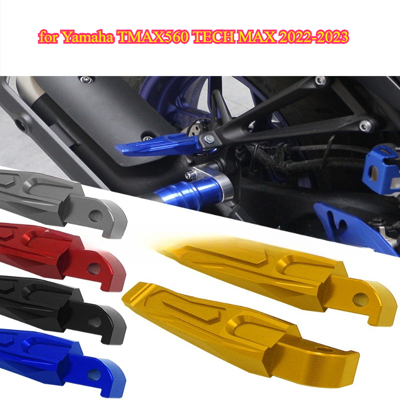 Tech Max Accessories - ヤマハ TMAX560 TECH MAX 2022-2023 改造用リアペダルに適した乗客用小型ペダルバイクアクセサリー