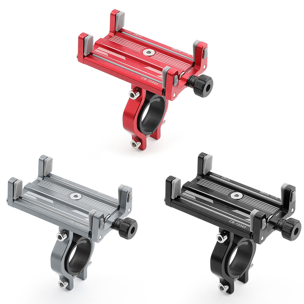 Phone Stand Aluminum - 自転車電話ホルダー信頼性の高い MTB 電話マウントスタンド自転車ホルダーアルミ調節可能な自転車電話ホルダー滑り止めホルダー