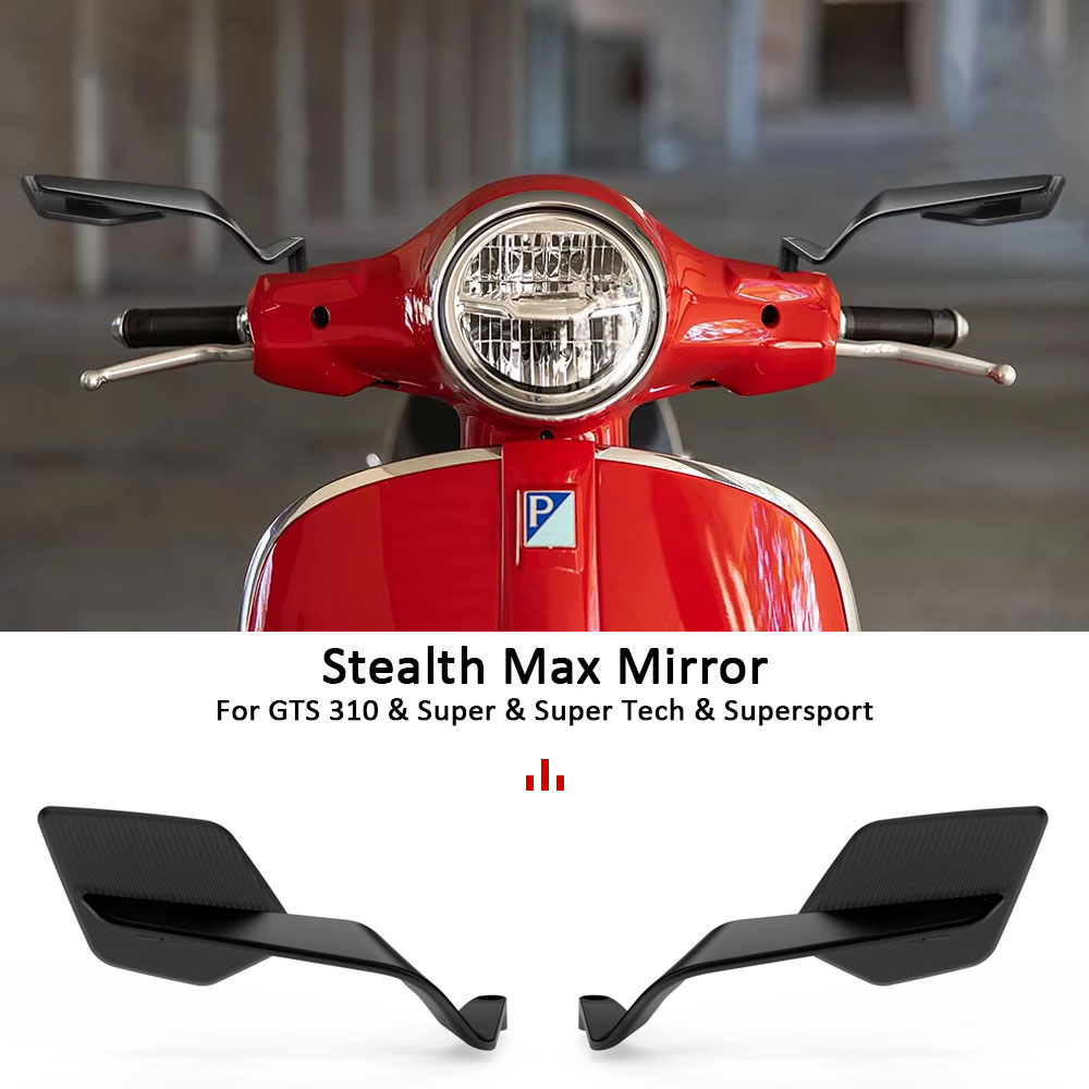 Tech Max Accessories - 2025ステルス マックス リアビューミラー オートバイ NEW GTS310