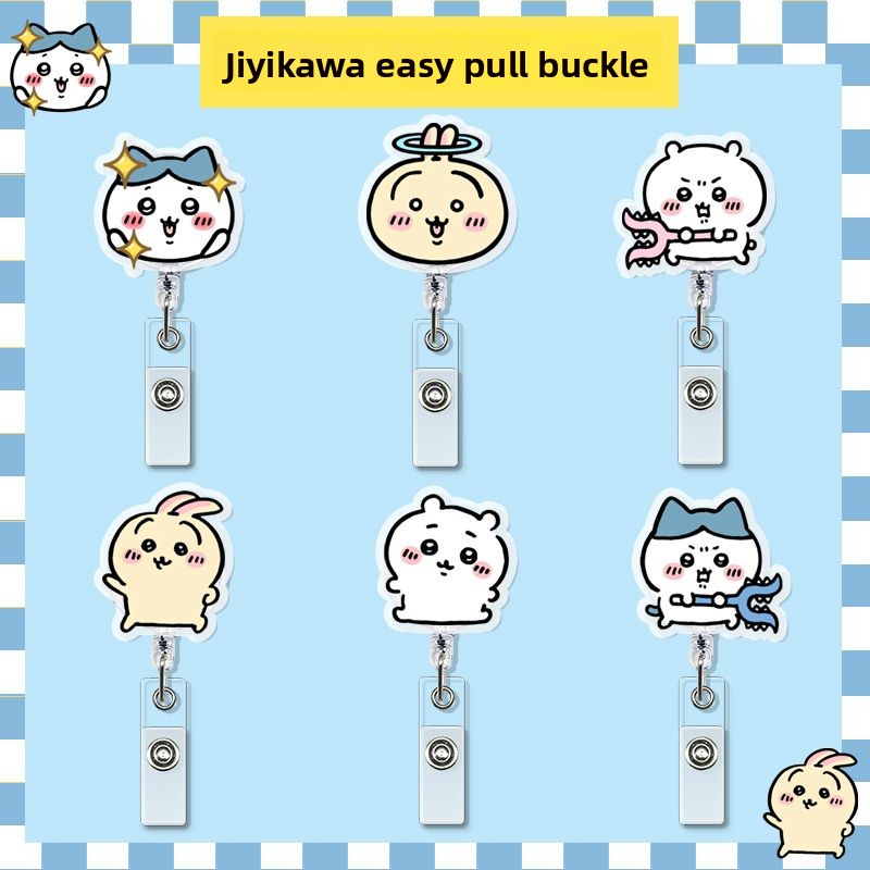 Kawaii Tech Accessories - jiyi 格納式バッジリール かわいい ID カードホルダー クリップ