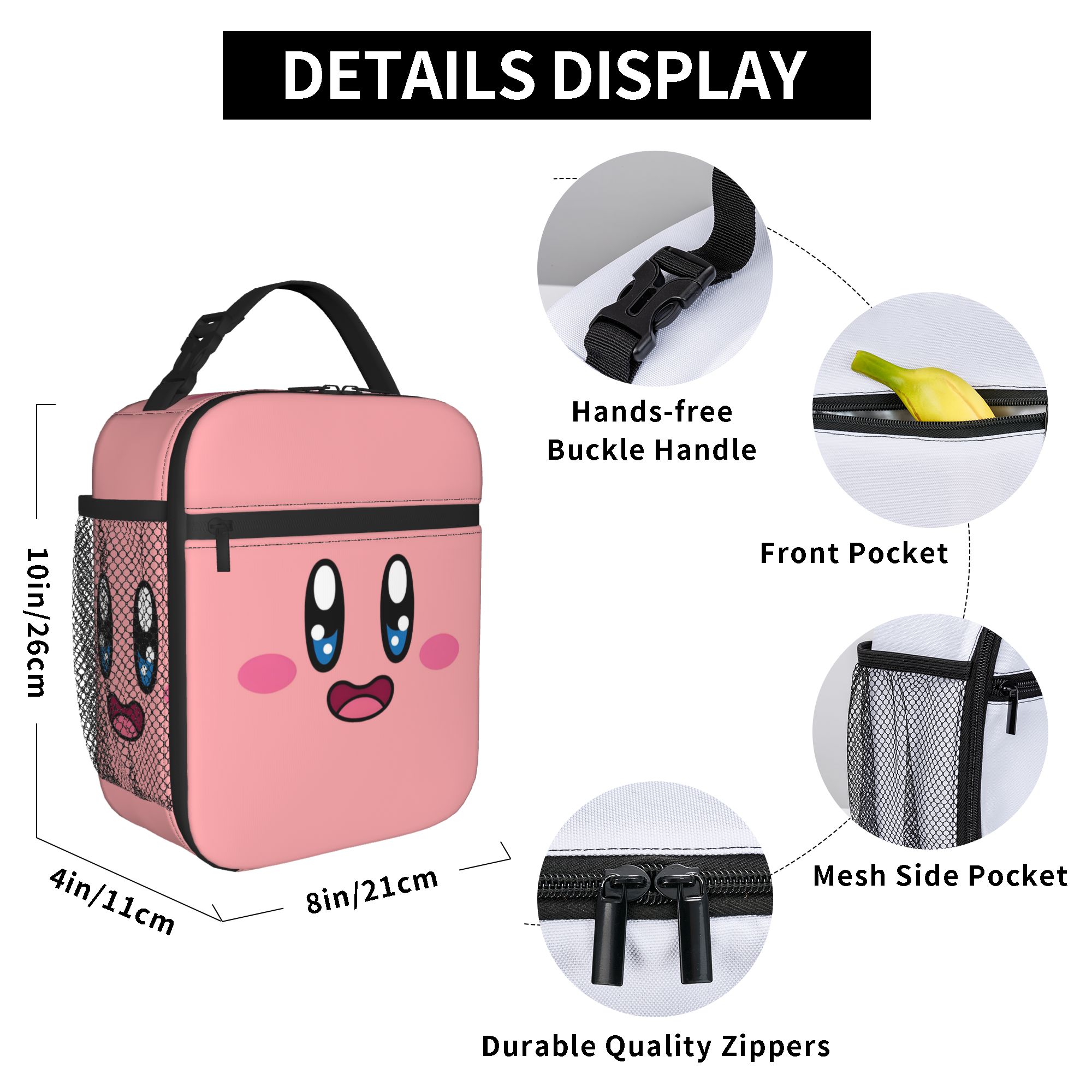 カスタム K-Kirbys 再利用可能なランチボックス防水か - Tech Accessories Organizer のレビューと価格