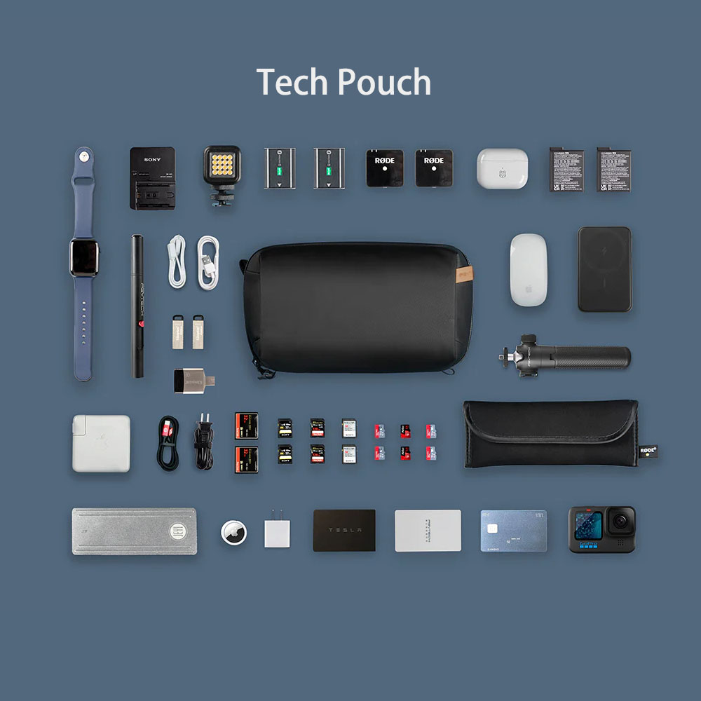 Pgytech-ケーブル、電話バッテリー、電子機器オーガナイ - Tech Accessories Organizer のレビューと価格