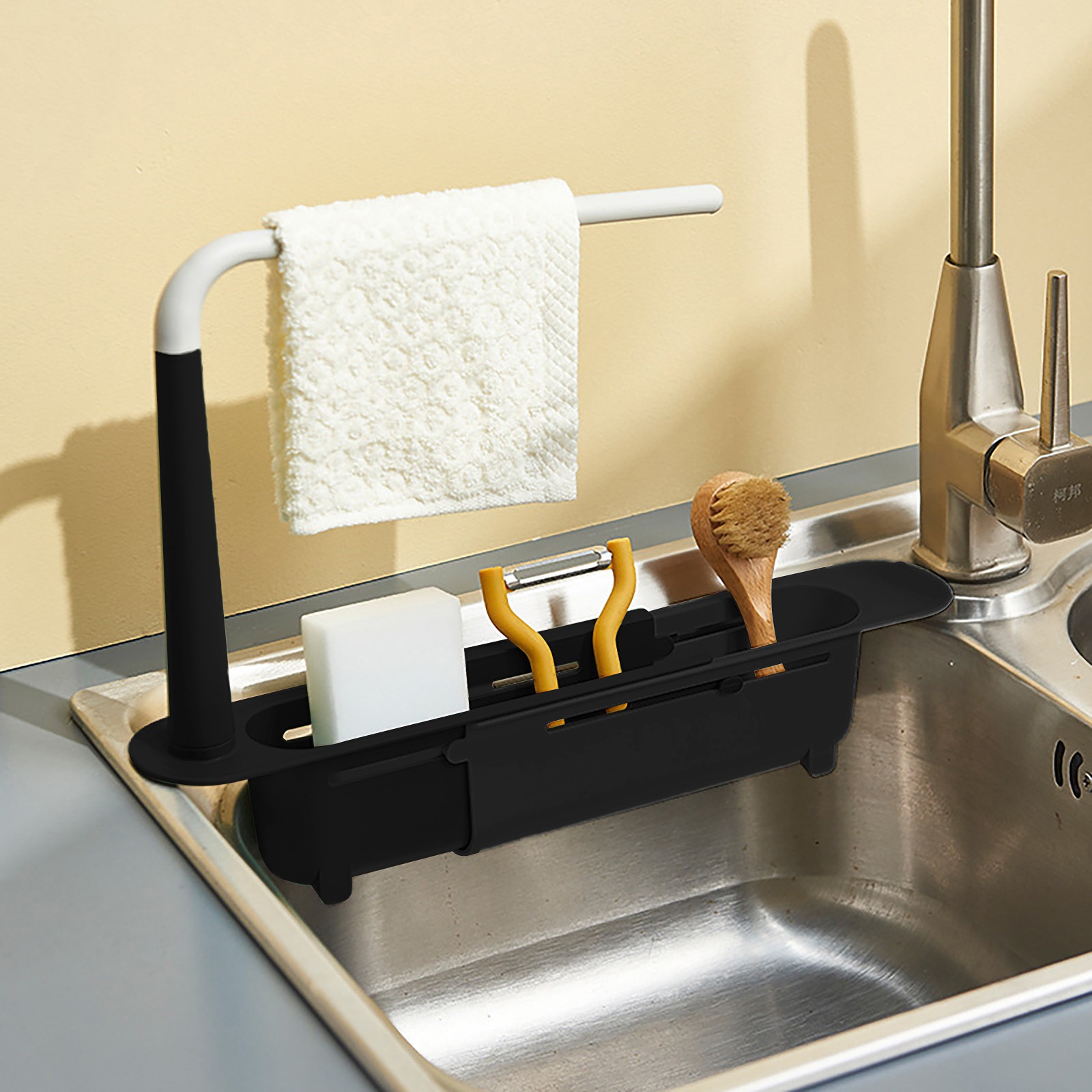 Elescopicシンクの水切り、キッチンオーガナイザー、石 - Tech Accessories Organizer のレビューと価格