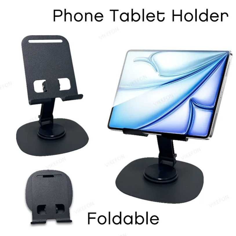 ユニバーサル360 °   回転デスクトップ電話スタンド折り - Phone Stand Aluminum のレビューと価格
