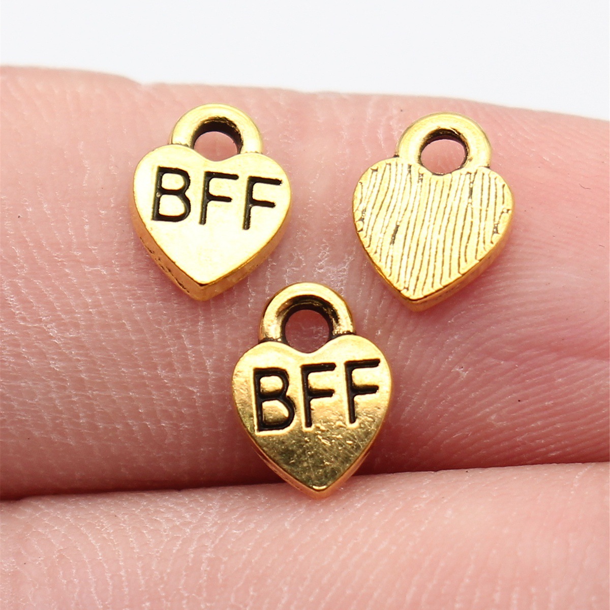 40 個 9.3x7mm アンティークゴールドカラー Bff - Vintage Tech Accessories のレビューと価格