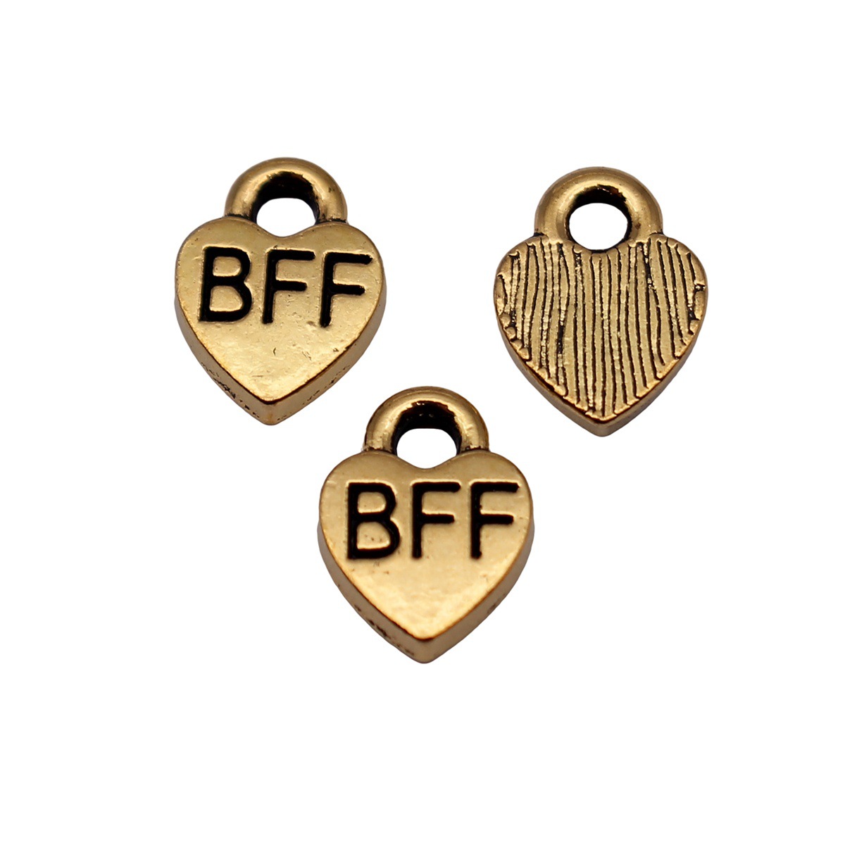 40 個 9.3x7mm アンティークゴールドカラー Bff - Vintage Tech Accessories のレビューと価格