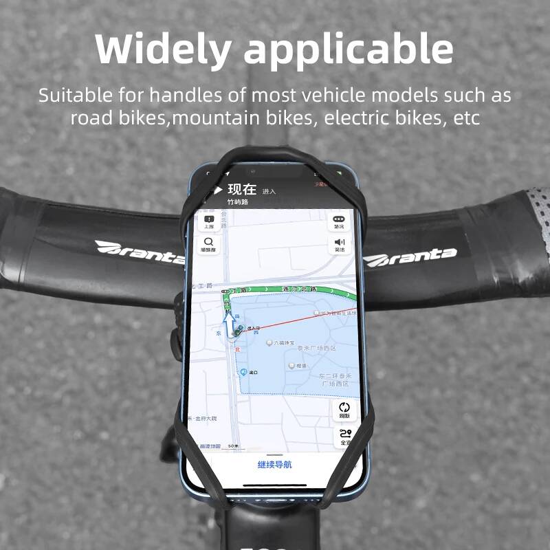 ユニバーサルシリコンバイク自転車オートバイマウントホルダーハ - Phone Stand Aluminum のレビューと価格