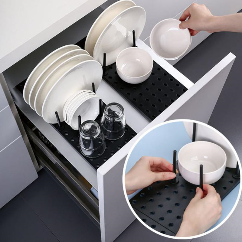 キッチンオーガナイザー食器乾燥ラックプレート棚取り外し可能な - Tech Accessories Organizer のレビューと価格