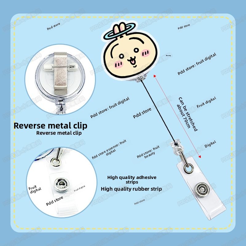 jiyi 格納式バッジリール かわいい ID カードホルダー - Kawaii Tech Accessories のレビューと価格